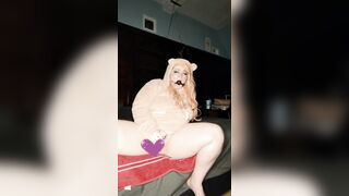 Teddy bear hoodie tease