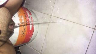 kinky does it on the toilet floor