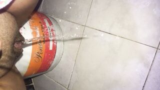 kinky does it on the toilet floor