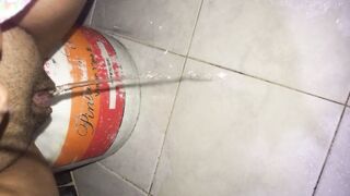 kinky does it on the toilet floor