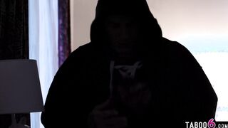 Intruder caught sniffing 19 year old Brooklyn Gray her lingerie and given
