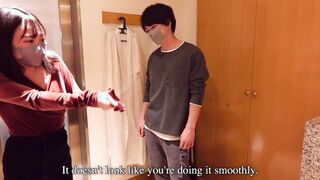 Chocolate slick sex inside the restroom on valentine's day -