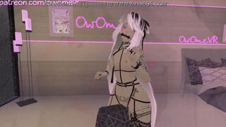 Vulgar Catgirl Humps her Pillow and Riding You~ [VRchat Erp,