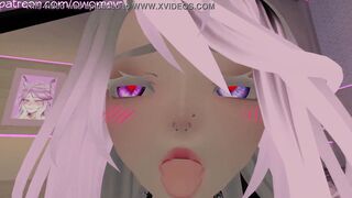 Vulgar Catgirl Humps her Pillow and Riding You~ [VRchat Erp,