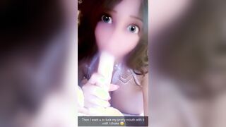 Sexting my step sisters BF on Snapchat - I banged my vagina & butt while thinking of his huge penis