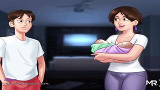 SummertimeSaga Jerking off my penis while watching TV E3 #79