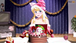 Xmas dinner with fur gf and nailed multiple jizzed - Wolf sluts with you, Animate, HD, 4K