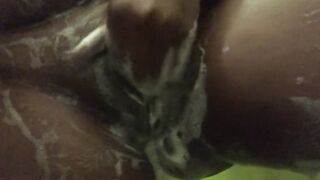 Having Fun with my soapy vagina