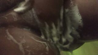 Having Fun with my soapy vagina