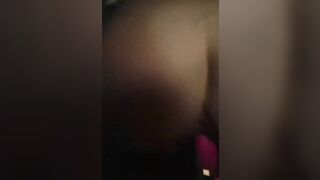 My chick tries to take my dick and her dildo at the same time!