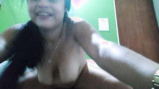 hispanic long butt and huge hooters cheats on her cuckold and riding raw the big black dick bull