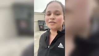 Flashing My Long Hooters inside my White Neighborhood