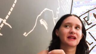 I chase a teenie chick into the supermarket and pounded her into my hotel. pov porn