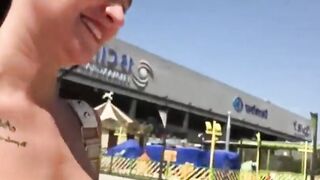 I chase a teenie chick into the supermarket and pounded her into my hotel. pov porn
