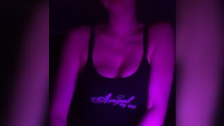 Schoolgirl with long melons fucks herself with finger fucked
