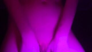 Schoolgirl with long melons fucks herself with finger fucked