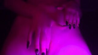 Schoolgirl with long melons fucks herself with finger fucked