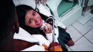 Skinny women XxLayna Marie summons an mature urban legend “The
