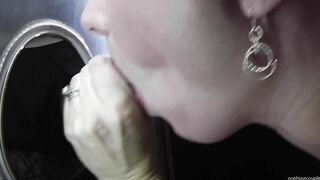 INTERRACIAL GLORYHOLE SUCKING OFF SIX DIFFERENT DICKS!