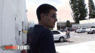 Huge breasts cougar Sophia Lomeli dig a huge dick inside