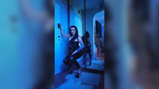 Rubber High heels Leggins Worship my Rubber Booty Katrix