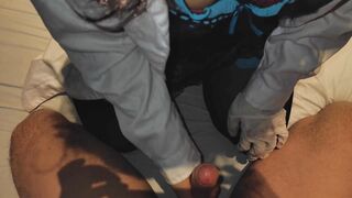 "SALI INSIDE REPARTO..." - LA DOTTORESSA DELL'OSPEDALE NELLO SPOGLIATOIO MI FA UNA SEGA