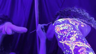 Nikki Ebony Toy 3Some Oral Cream Pie