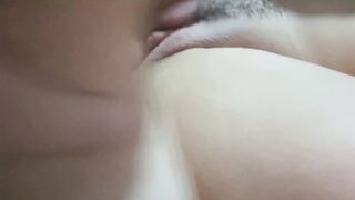 Unfaithful wifey, took her hubby's beauty friend to enjoy.