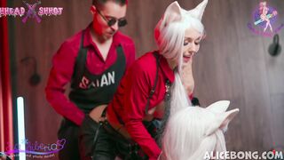 Rough fucking 3 girls and 1 penis AliceBong