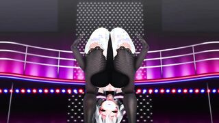 MMd r18 hot haku fun with her new job 3d animated