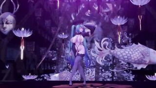 MMd miku Bae demon sexsual body will tease you try not to cum 3d animated
