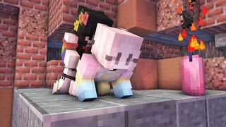 Dark basements of minecraft school | fake-cock femboy | porn into minecraft