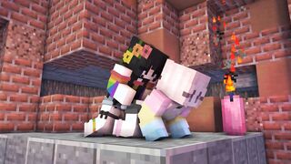 Dark basements of minecraft school | fake-cock femboy | porn into minecraft