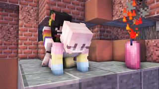 Dark basements of minecraft school | fake-cock femboy | porn into minecraft