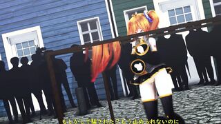 mmd r18 long booty thick lady vs Hot fit skinny Bombshell butt battle twerk fight 3d cartoon