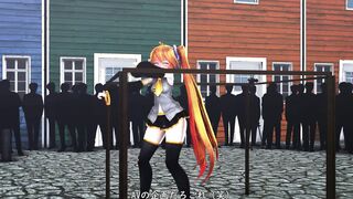 mmd r18 long booty thick lady vs Hot fit skinny Bombshell butt battle twerk fight 3d cartoon