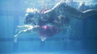Mihalkova and Siskina and other babes underwater nude