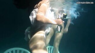 Mihalkova and Siskina and other babes underwater nude