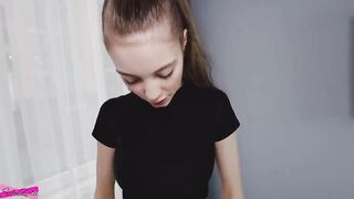 Athletic slender dark haired into pants gets banged! inside a tight