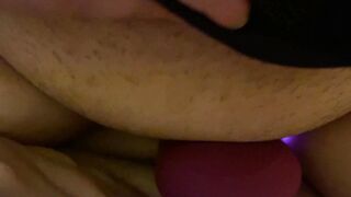Voluptuous Screaming Orgasm from Lesbo mom friend as she squirts on my boxer shorts
