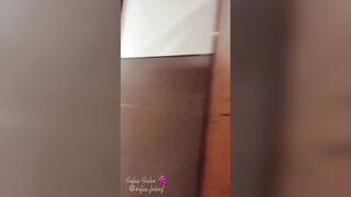 Golden rain in the restaurant with full toilet