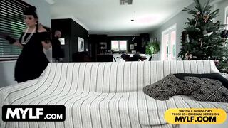 Milf Leaks - Curvy Huge Titties Step Milf Receives Long Load Of Cum Deep Into Her Latin Twat