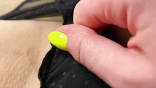 pov Lovely smelly discharge is on my underwear. I really need to play with snatch to cum rough.