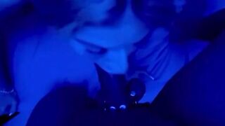 Hispanic give BBC DEEP THROAT and ball sucking off with cockring