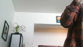 Watching Own Porn Masturbating and Smoking.