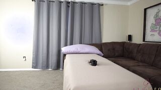 Thin hotwife does a strip tease for her bbcs bull