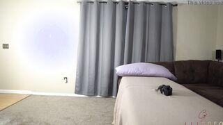 Thin hotwife does a strip tease for her bbcs bull