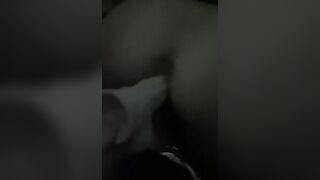 Slim MILF getting vagina spread by big sex toy