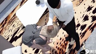 While long ass Black fiance blows penis, bbc gets blown