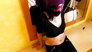 Bae sluts gets excited with her bf's knuckles on her soft and yummy belly PART one
